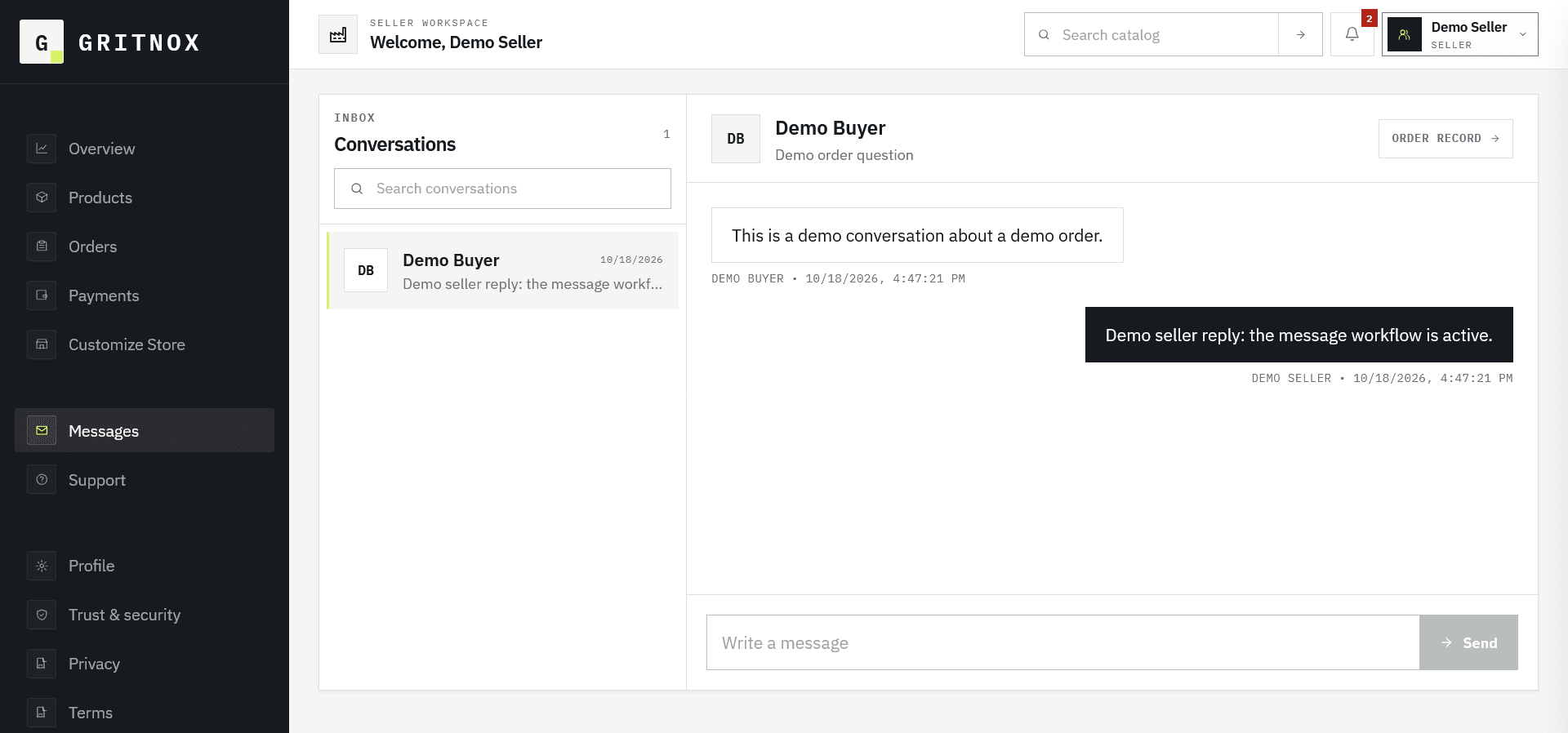 Gritnox interface view 9
