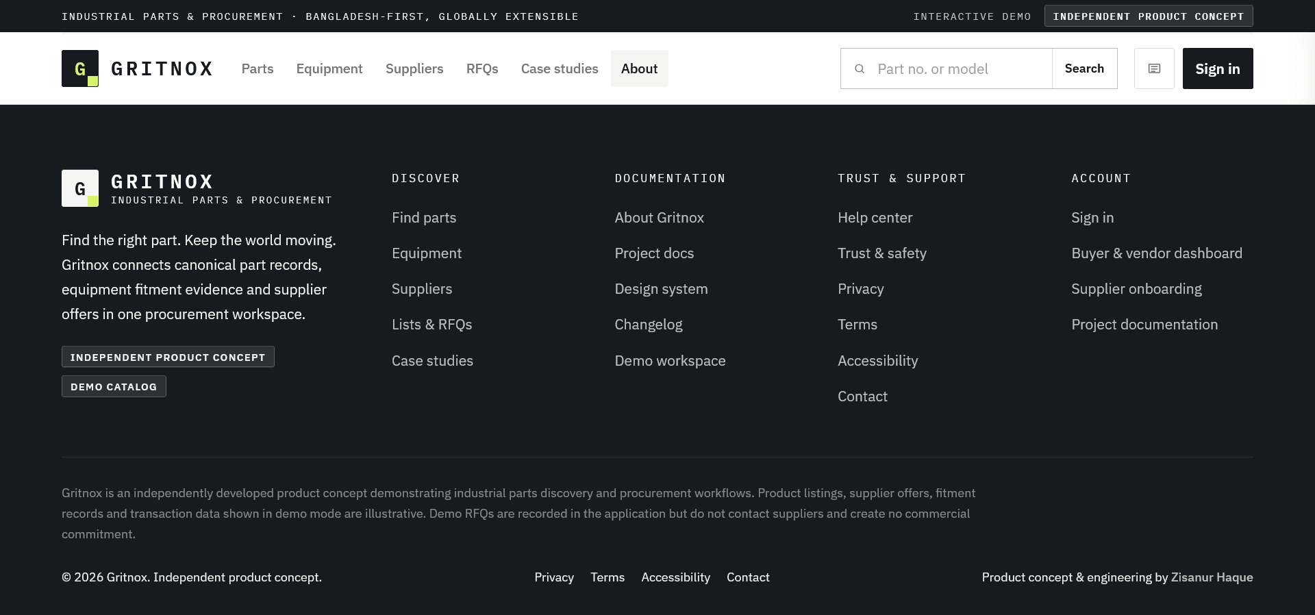 Gritnox interface view 11