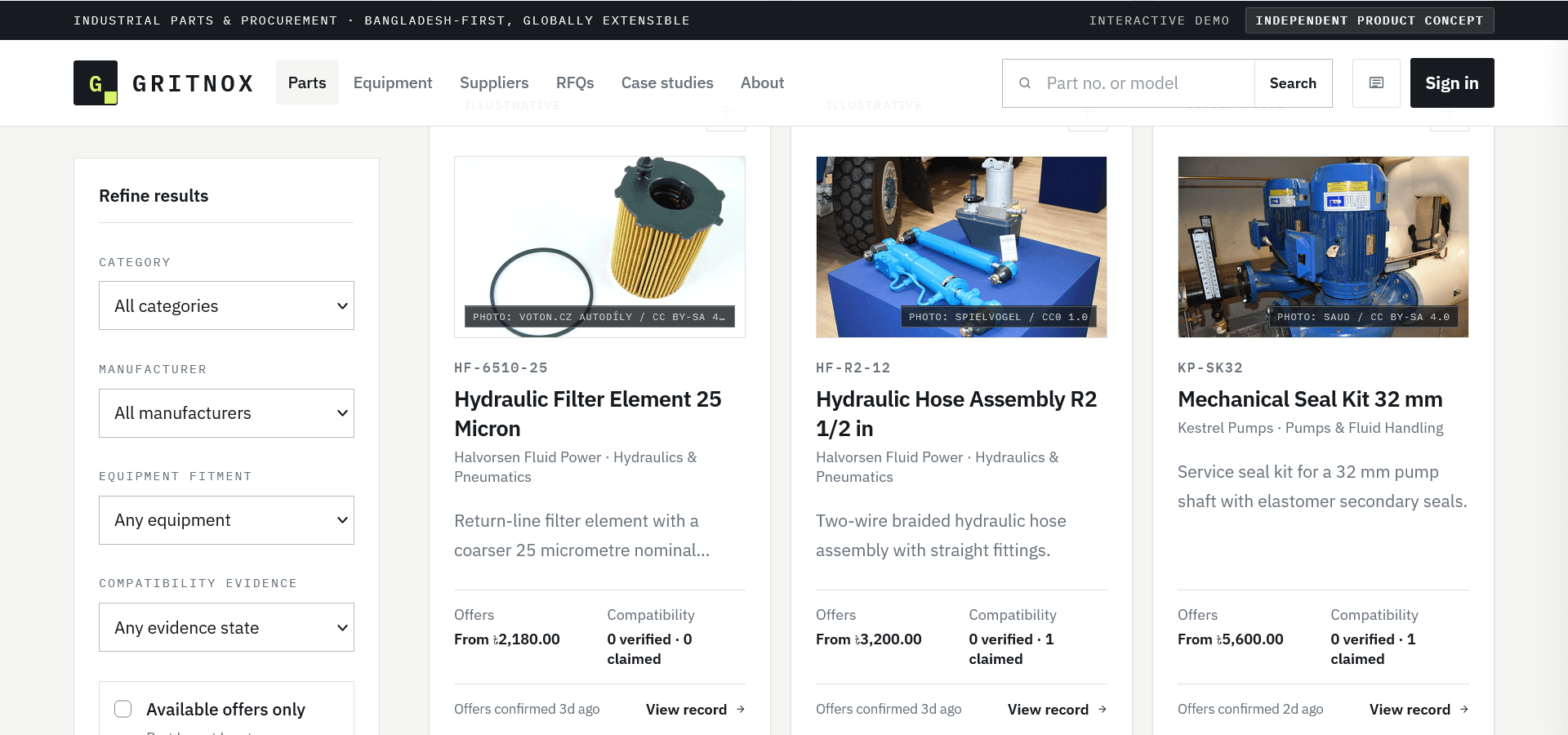 Gritnox interface view 2