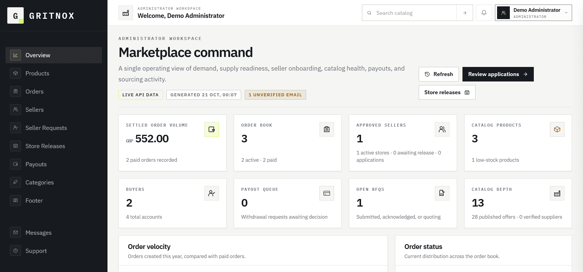 Gritnox interface view 5