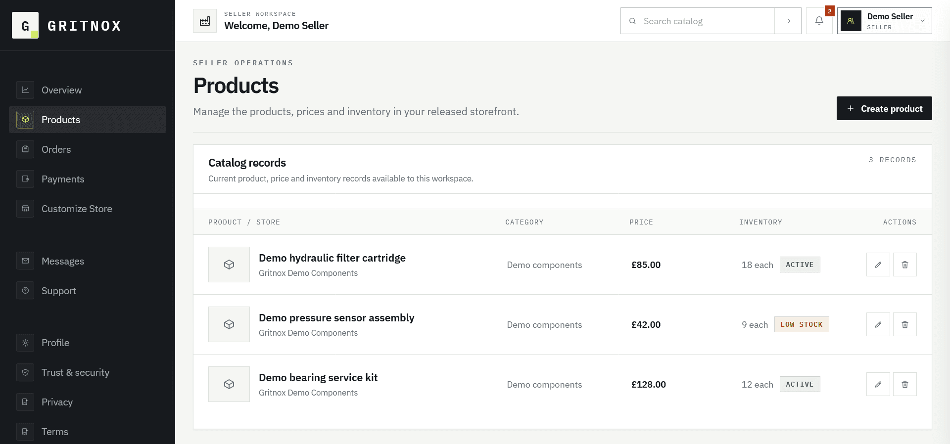 Gritnox interface view 7