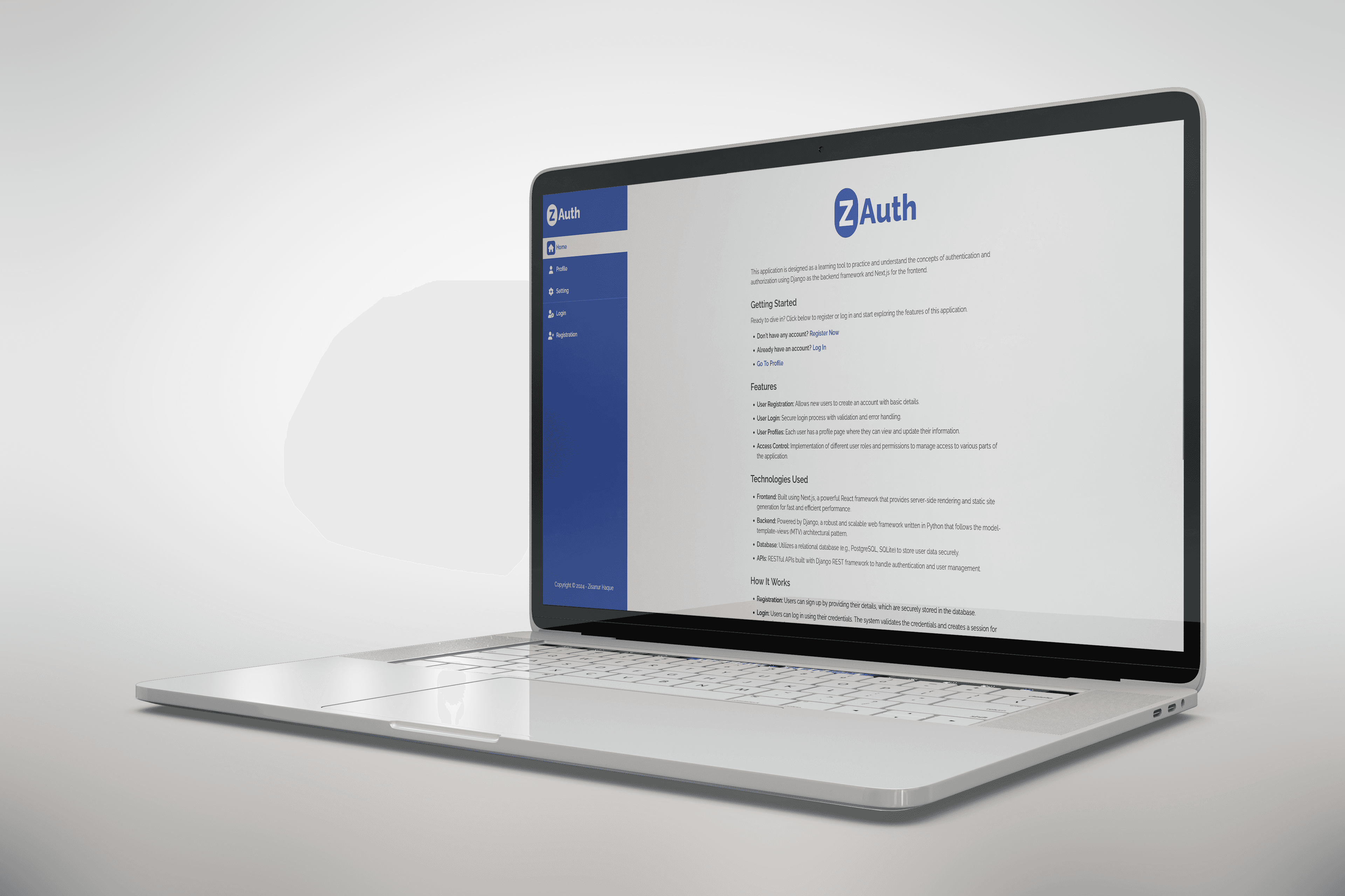 Z-Auth | Fullstack Django App