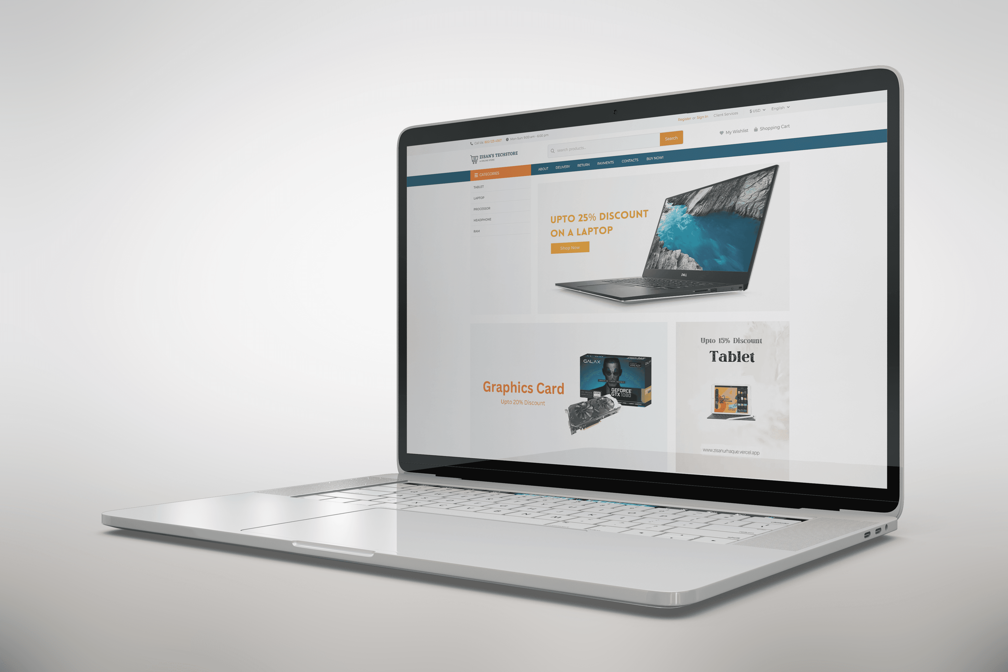 Ecommerce Website Using TypeScript, Next Js, Tailwind CSS & React Redux
