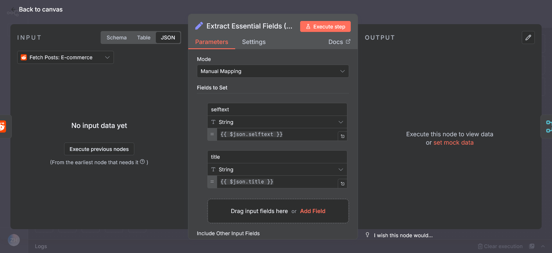 Field Extraction Node